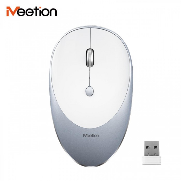 Meetion MT-R600 2.4G Ασύρματο Ποντίκι / Ασημί Meetion MT-R600 2.4G Ασύρματο Ποντίκι / Ασημί