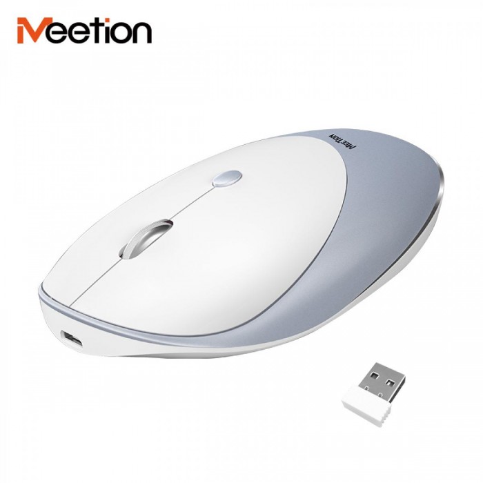 Meetion MT-R600 2.4G Ασύρματο Ποντίκι / Ασημί Meetion MT-R600 2.4G Ασύρματο Ποντίκι / Ασημί