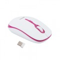 Meetion Ασύρματο Ποντίκι MT-R547 2.4G Άσπρο & Ροζ
