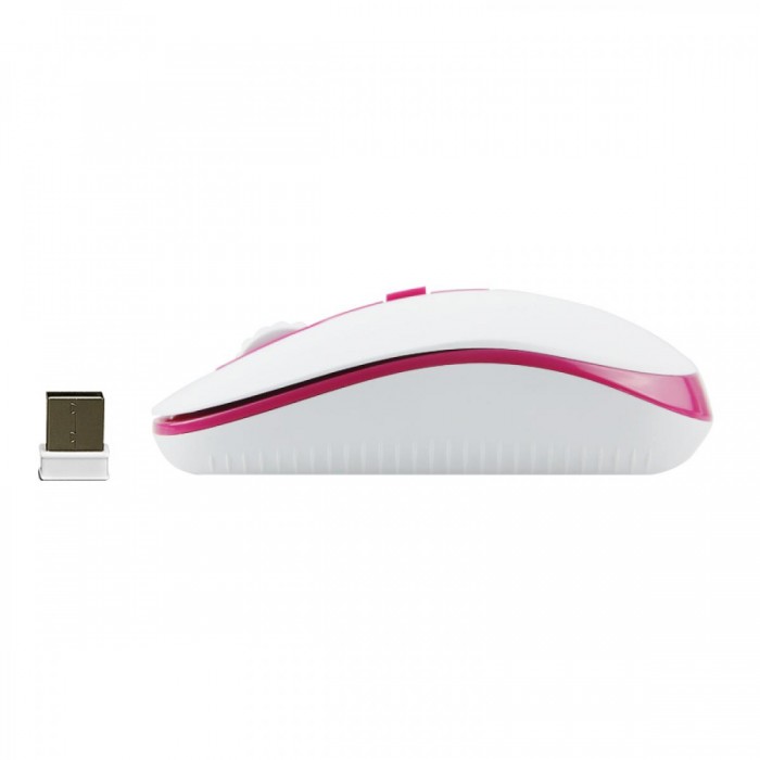 Meetion Ασύρματο Ποντίκι MT-R547 2.4G Άσπρο & Ροζ
