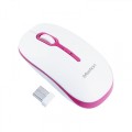 Meetion Ασύρματο Ποντίκι MT-R547 2.4G Άσπρο & Ροζ