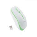 Meetion MT-R547 Ασύρματο Ποντίκι 2.4G Άσπρο & Πράσινο