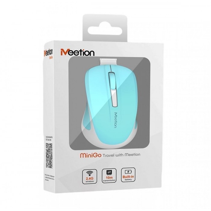 Meetion Silent Mini 2.4G Οπτικό Ασύρματο Ποντίκι (Κυανό) Meetion Silent Mini 2.4G Οπτικό Ασύρματο Ποντίκι (Κυανό)