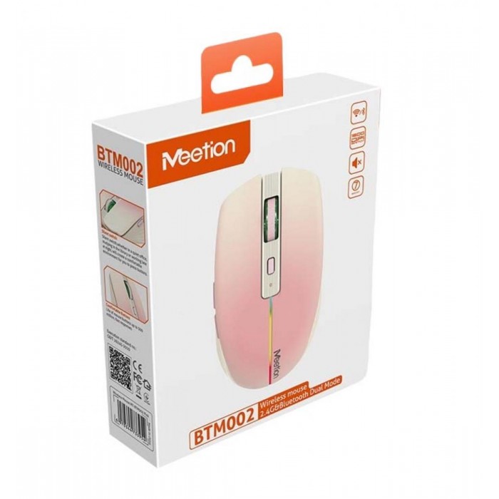 Meetion BTM002 Ασύρματο Ποντίκι Bluetooth (Ροζ) Meetion BTM002 Ασύρματο Ποντίκι Bluetooth (Ροζ)