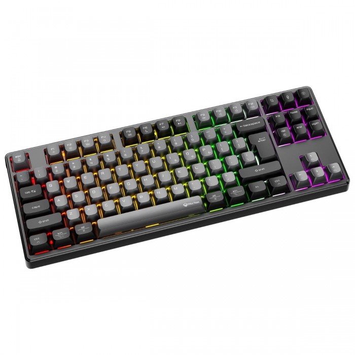 Meetion MT-MK14 Μηχανικό Πληκτρολόγιο Gaming Ενσύρματο & Ασύρματο με Bluetooth και 2.4G RGB Μαύρο US