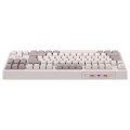 Meetion MT-MK14 Μηχανικό Πληκτρολόγιο Gaming Ενσύρματο & Ασύρματο με Bluetooth και 2.4G RGB Λευκό US