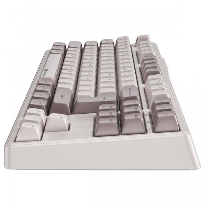 Meetion MT-MK14 Μηχανικό Πληκτρολόγιο Gaming Ενσύρματο & Ασύρματο με Bluetooth και 2.4G RGB Λευκό US