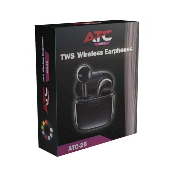 ATC-25 TWS Ασύρματα Ακουστικά Bluetooth Μαύρο ATC-25 TWS Ασύρματα Ακουστικά Bluetooth Μαύρο