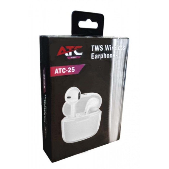 ATC-25 TWS Ασύρματα Ακουστικά Bluetooth Λευκό ATC-25 TWS Ασύρματα Ακουστικά Bluetooth Λευκό