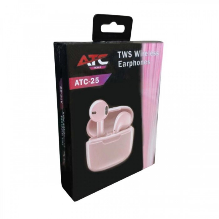ATC-25 TWS Ασύρματα Ακουστικά Bluetooth Ροζ ATC-25 TWS Ασύρματα Ακουστικά Bluetooth Ροζ