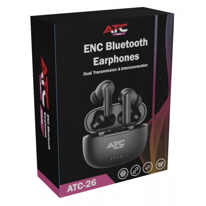 ATC-26 ENC Ασύρματα Ακουστικά Μαύρο ATC-26 ENC Ασύρματα Ακουστικά Μαύρο