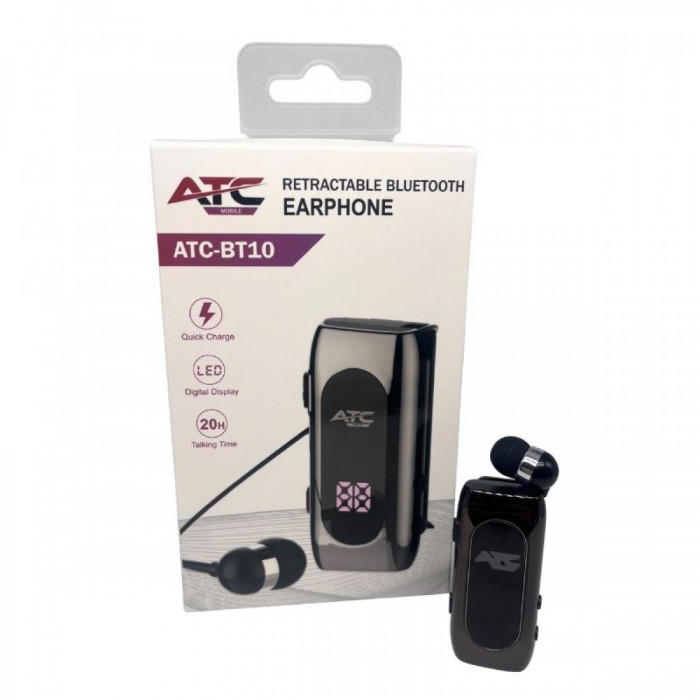 ATC-BT10 Ανασυρόμενο Ακουστικό Bluetooth ATC-BT10 Ανασυρόμενο Ακουστικό Bluetooth
