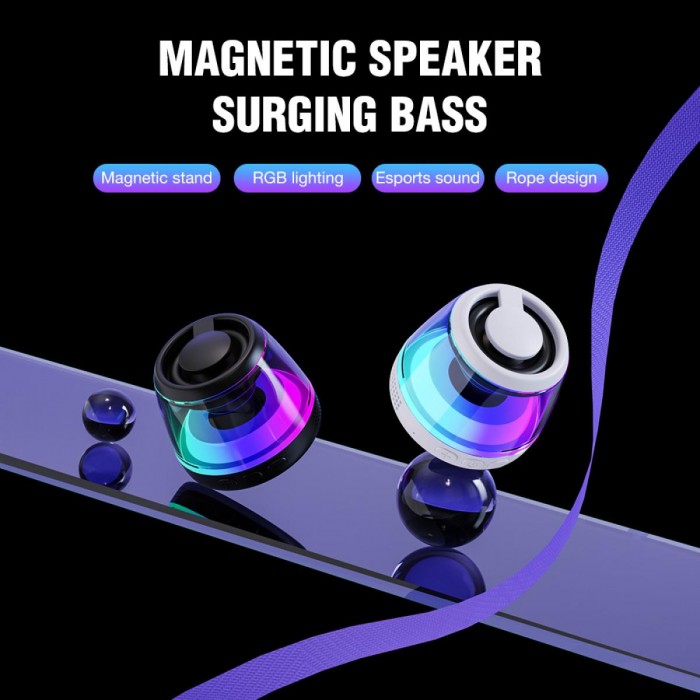 ATC-15 Mini Μαγνητικό Ηχείο Bluetooth RGB ATC-15 Mini Μαγνητικό Ηχείο Bluetooth RGB