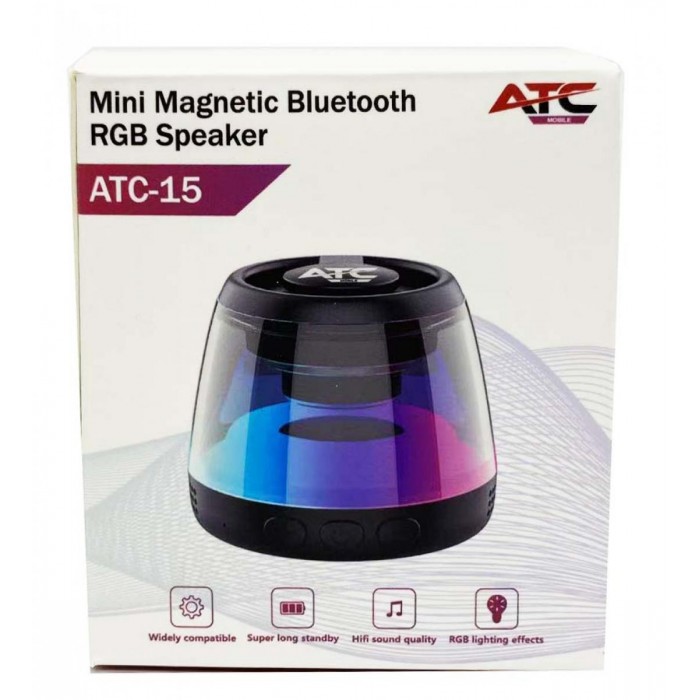 ATC-15 Mini Μαγνητικό Ηχείο Bluetooth RGB ATC-15 Mini Μαγνητικό Ηχείο Bluetooth RGB