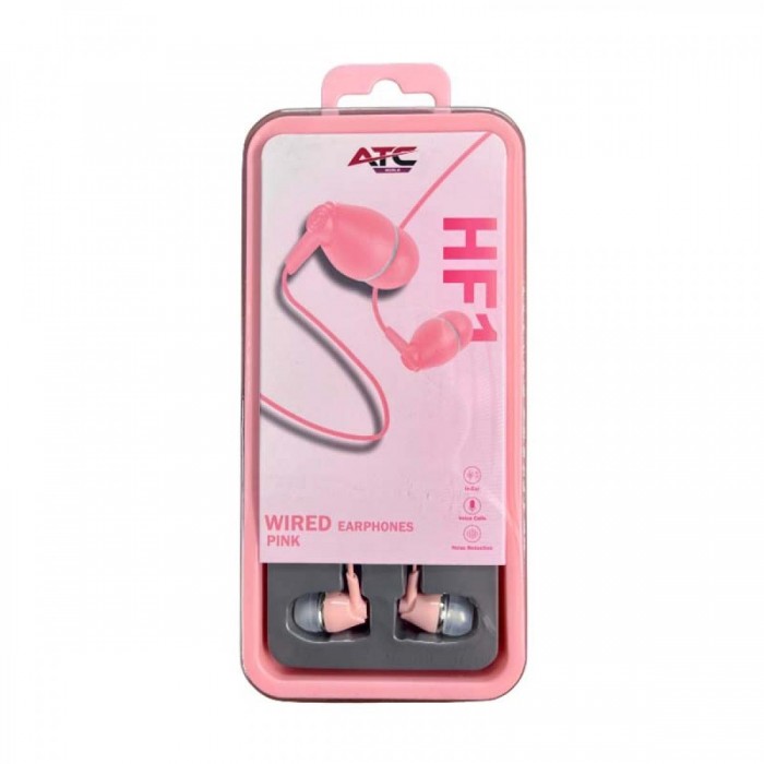ATC-HFr1 Ενσύρματα Ακουστικά Handsfree 3,5mm Ροζ