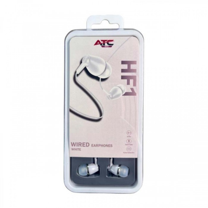 ATC-HFr1 Ενσύρματα Ακουστικά Handsfree 3.5mm Λευκό