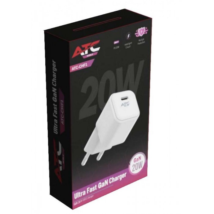 ATC-CHF1 Ultra Fast GaN Charger 20w White (Nano) ATC-CHF1 Ultra Fast GaN Charger 20w White (Nano)