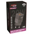 ATC-CHF5b Mini PD Fast Charger 20W Μαύρο ATC-CHF5b Mini PD Fast Charger 20W Μαύρο