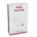 ATC-CH10 Φορτιστής PD με 2 Θύρες USB-Α & Type-C 12W ATC-CH10 Φορτιστής PD με 2 Θύρες USB-Α & Type-C 12W
