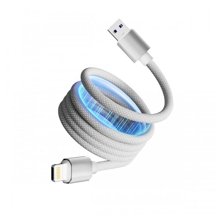 ATC-C6 Μαγνητικό Καλώδιο Φόρτισης USB-A σε Lightning 12W 1m Λευκό ATC-C6 Μαγνητικό Καλώδιο Φόρτισης USB-A σε Lightning 12W 1m Λευκό