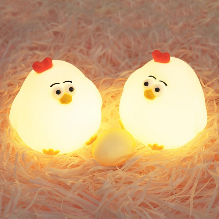 ATC LED Κότα Φωτάκι Νυκτός Σιλικόνης ATC LED Κότα Φωτάκι Νυκτός Σιλικόνης