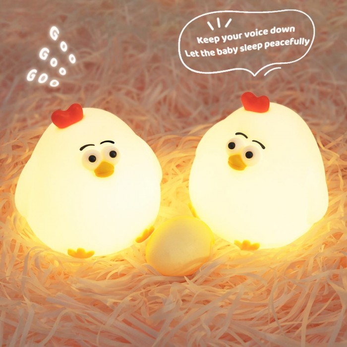 ATC LED Κότα Φωτάκι Νυκτός Σιλικόνης ATC LED Κότα Φωτάκι Νυκτός Σιλικόνης
