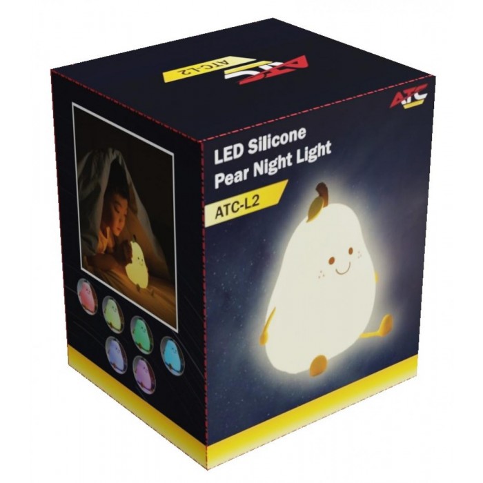 ATC LED Αχλάδι Φωτάκι Νυκτός Σιλικόνης ATC LED Αχλάδι Φωτάκι Νυκτός Σιλικόνης
