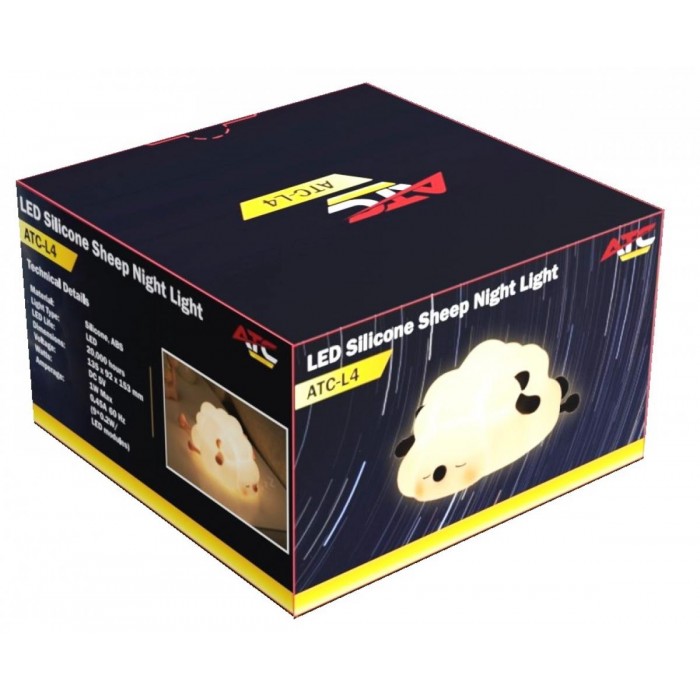 ATC LED Πρόβατο Φωτάκι Νυκτός Σιλικόνης ATC LED Πρόβατο Φωτάκι Νυκτός Σιλικόνης