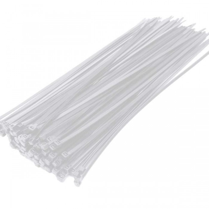 ATC Δεματικά 3.6x100mm Νάιλον Λευκό 100τμχ Σακουλάκι