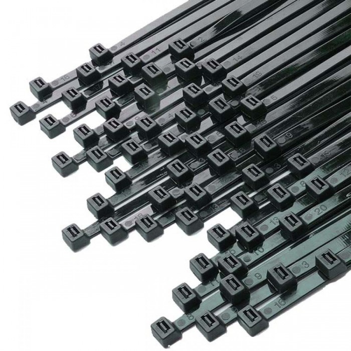 ATC Δεματικά 7.6x450mm Νάιλον Μαύρα 100τμχ Σακουλάκι ATC Δεματικά 7.6x450mm Νάιλον Μαύρα 100τμχ Σακουλάκι