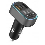 ATC-CA07 Μεταδότης FM Αυτοκινήτου με 2 Θύρες USB-A & Type-C και Υποδοχή SD 35W