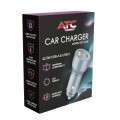 ATC-CA09 Φορτιστής Αυτοκινήτου με 2 Θύρες USB-A & Type-C και LED Οθόνη 42.5W ATC-CA09 Φορτιστής Αυτοκινήτου με 2 Θύρες USB-A & Type-C και LED Οθόνη 42.5W
