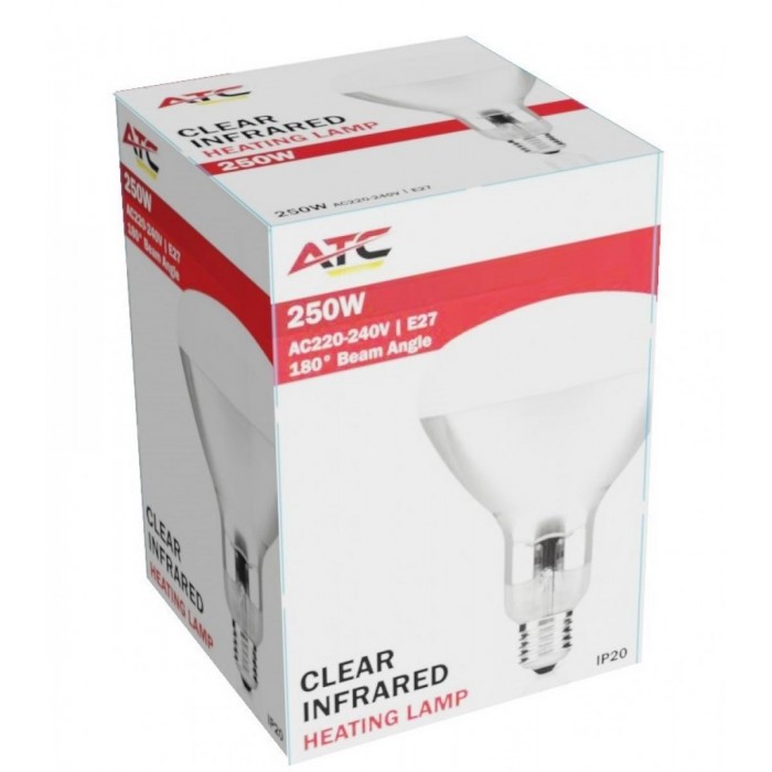 ATC Λάμπα Υπερύθρων 250W IP20 Διάφανο ATC Λάμπα Υπερύθρων 250W IP20 Διάφανο