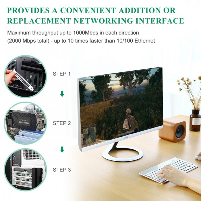 EDUP EP-9602GS 1000Mbps PCI-E Ethernet Adapter