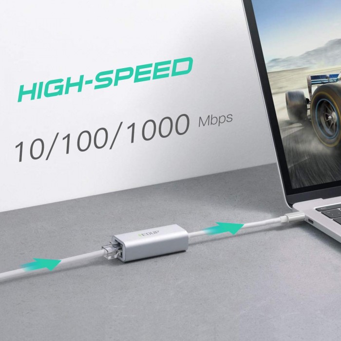 EDUP EP-9802 10/100/1000Mbps Type-C LAN Adapter