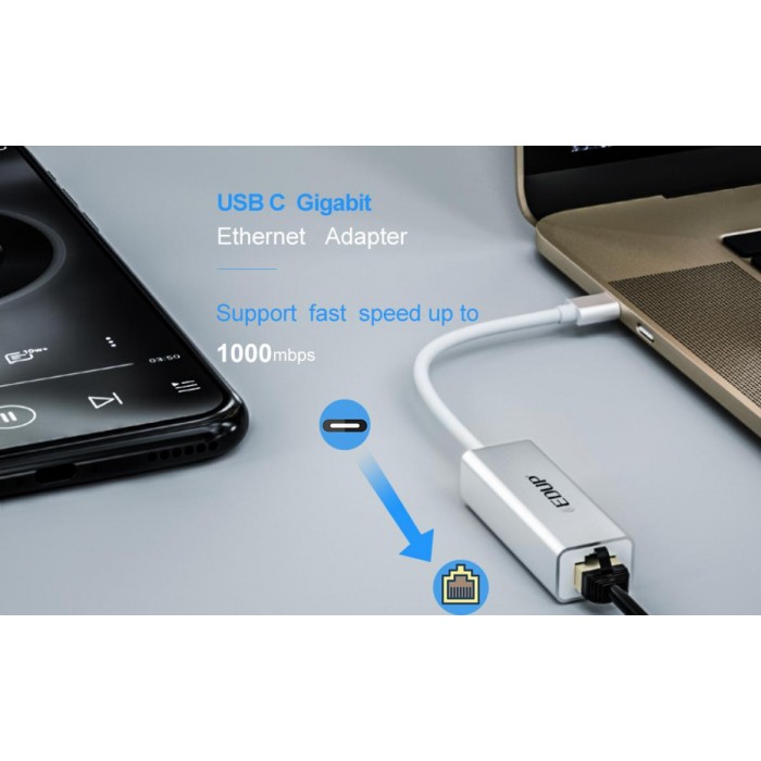 EDUP EP-9802 10/100/1000Mbps Type-C LAN Adapter