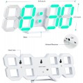 EDUP EH-LED1319 3D LED Wall Clock 9.5 Remote Control Digital Nightlight