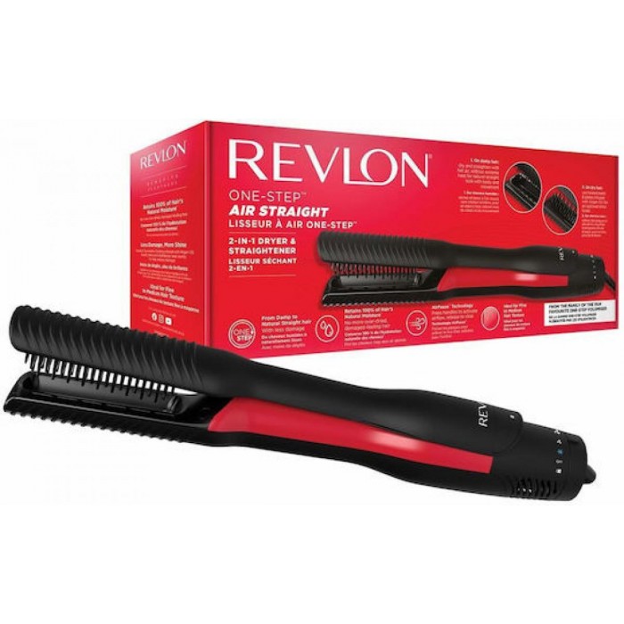 Revlon One Step AirStraight Ισιωτικό Μαλλιών Μαύρο