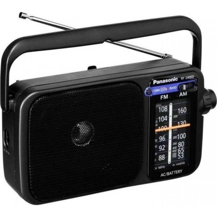 Panasonic RF-2400DEG-K Φορητό Ραδιόφωνο Ρεύματος / Μπαταρίας Μαύρο Panasonic RF-2400DEG-K Φορητό Ραδιόφωνο Ρεύματος / Μπαταρίας Μαύρο