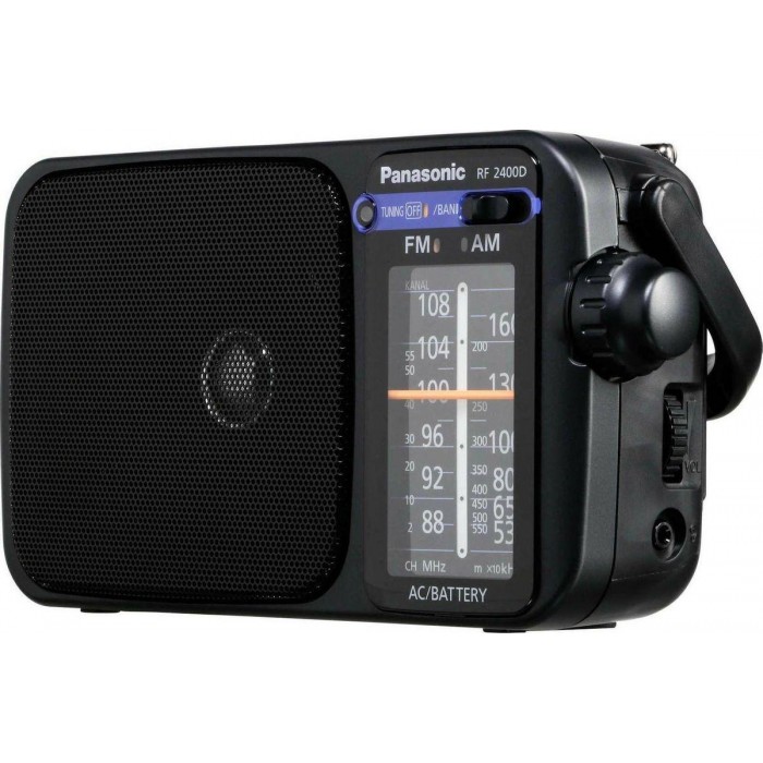 Panasonic RF-2400DEG-K Φορητό Ραδιόφωνο Ρεύματος / Μπαταρίας Μαύρο Panasonic RF-2400DEG-K Φορητό Ραδιόφωνο Ρεύματος / Μπαταρίας Μαύρο