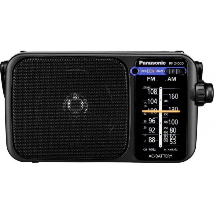Panasonic RF-2400DEG-K Φορητό Ραδιόφωνο Ρεύματος / Μπαταρίας Μαύρο Panasonic RF-2400DEG-K Φορητό Ραδιόφωνο Ρεύματος / Μπαταρίας Μαύρο