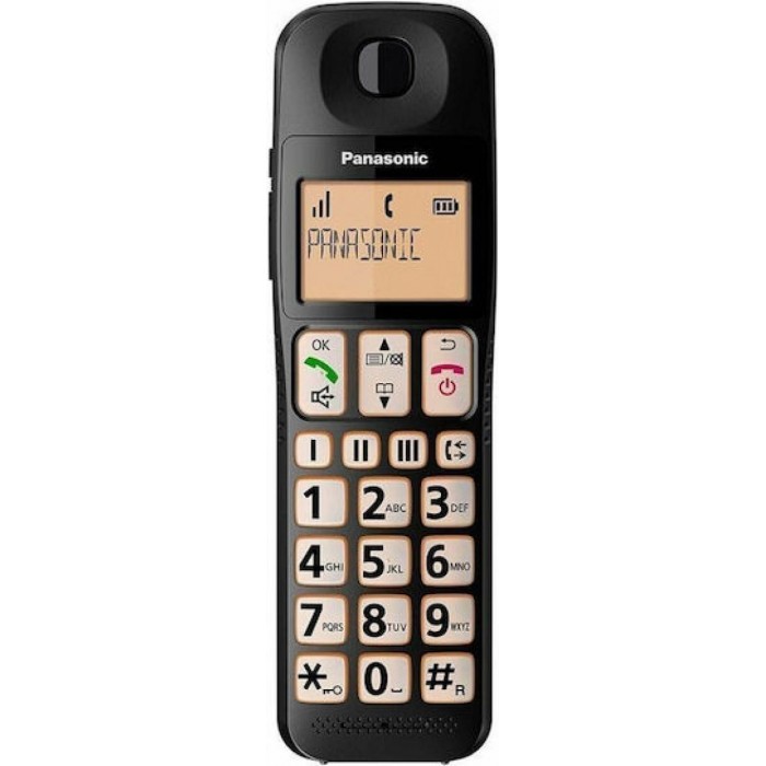 Panasonic KX-TGE310SPB Ασύρματο Τηλέφωνο Μαύρο Panasonic KX-TGE310SPB Ασύρματο Τηλέφωνο Μαύρο
