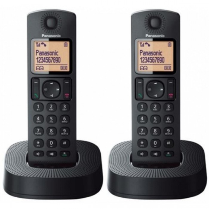 Panasonic KX-TGC312B Ασύρματο Τηλέφωνο Duo με 2 Ακουστικά Μαύρο Panasonic KX-TGC312B Ασύρματο Τηλέφωνο Duo με 2 Ακουστικά Μαύρο