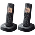 Panasonic KX-TGC312B Ασύρματο Τηλέφωνο Duo με 2 Ακουστικά Μαύρο Panasonic KX-TGC312B Ασύρματο Τηλέφωνο Duo με 2 Ακουστικά Μαύρο