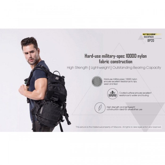 Nitecore Σακίδιο Πλάτης BP20 Μαύρο Nitecore Σακίδιο Πλάτης BP20 Μαύρο