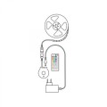Modee Smart Ταινία LED με Τηλεχειριστήριο & Αισθητήρα 12W IP20 2700K RGB 480lm 3m