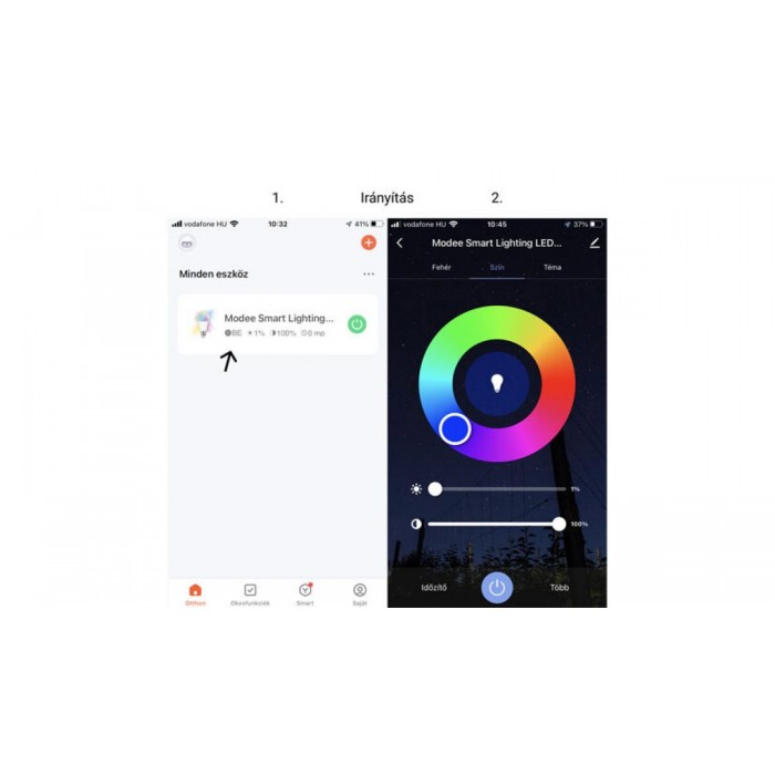 Modee LED Smart Σφαιρική Λάμπα A60 9,4W E27 180° RGB 806lm με Tuya Wi-Fi Modee LED Smart Σφαιρική Λάμπα A60 9,4W E27 180° RGB 806lm με Tuya Wi-Fi