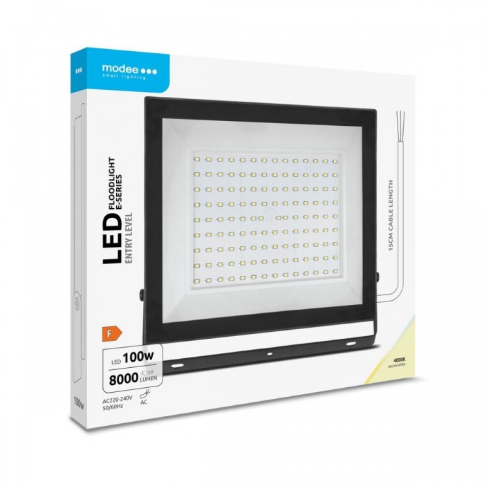 Modee Lighting Προβολέας LED E-series Slim 100W 120° 4000K 8.000lm ERP Modee Lighting Προβολέας LED E-series Slim 100W 120° 4000K 8.000lm ERP