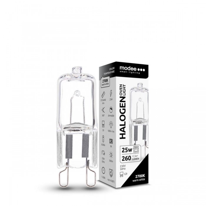 Modee Smart Lighting ECO Λάμπα Αλογόνου Φούρνου G9 25W Modee Smart Lighting ECO Λάμπα Αλογόνου Φούρνου G9 25W