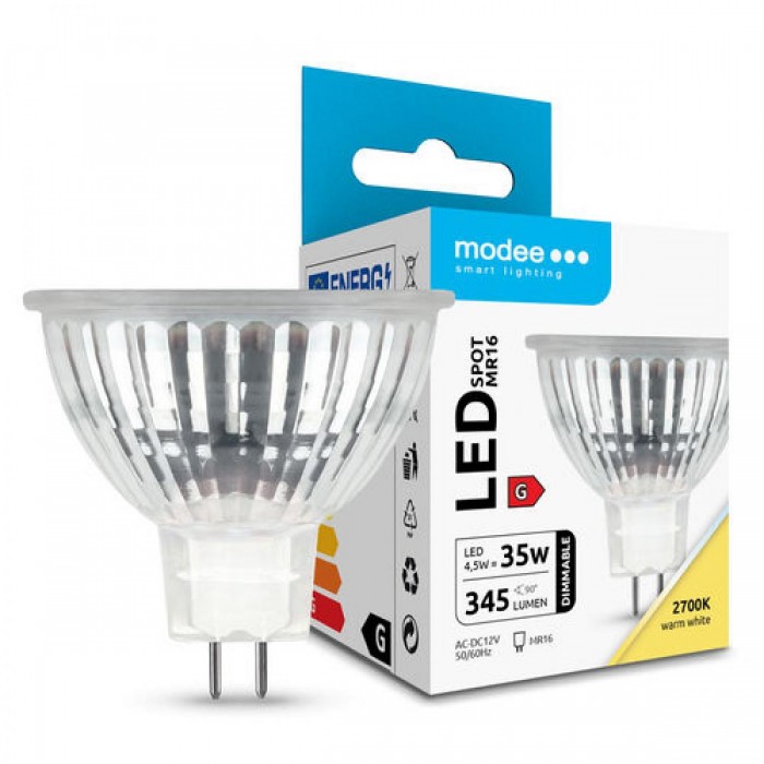 Modee Lighting LED Λαμπτήρας Spot Glass 4,5W MR16 12V ERP Modee Lighting LED Λαμπτήρας Spot Glass 4,5W MR16 12V ERP
